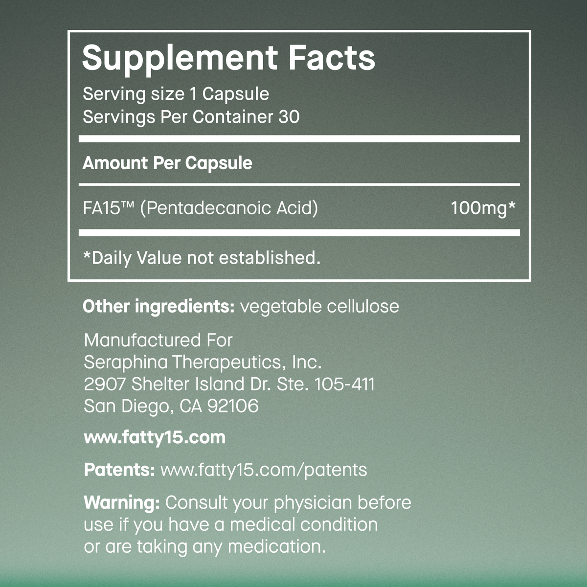 Fatty15 Daily Cellular Support